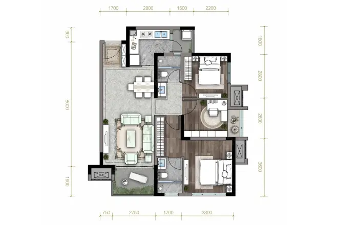 璟樾云山户型图