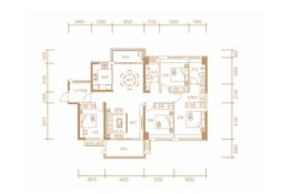 盛世天禧4室2厅1厨2卫建面152.62㎡