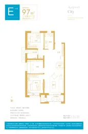 永定河孔雀城英国宫3室2厅1厨1卫建面97.0㎡