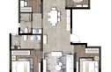 高铁城商住楼户型图
