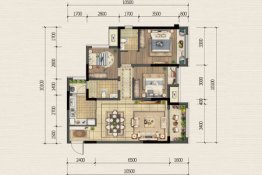 蓝光·申佳·雍锦澜庭3室2厅1厨2卫建面98.07㎡