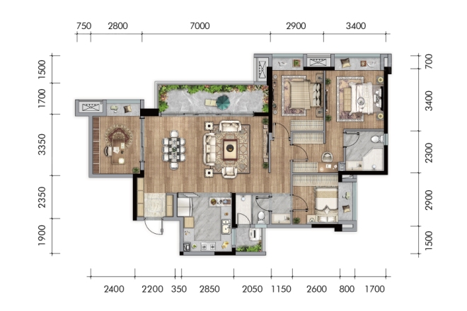 万科金开悦府户型图