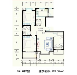 万象华城3室2厅1厨1卫建面109.54㎡