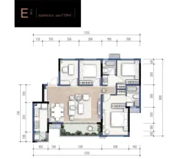 金科·集美嘉悦4室2厅1厨2卫建面119.0㎡