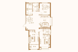  Room 3, Hall 2, Kitchen 2, Sanitary Building of PKU Jincheng 128.98 ㎡