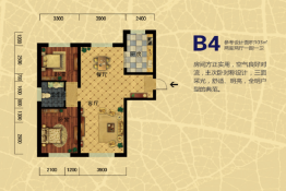 东山紫金园2室2厅1厨1卫建面103.00㎡