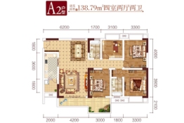 紫御山水·御林华府4室2厅1厨2卫建面138.79㎡