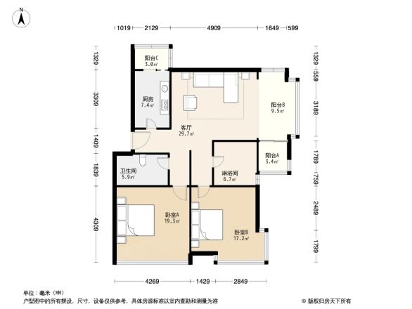 博雅西园户型图