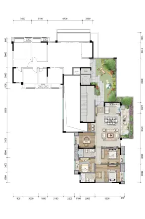 金融街两江融府户型图
