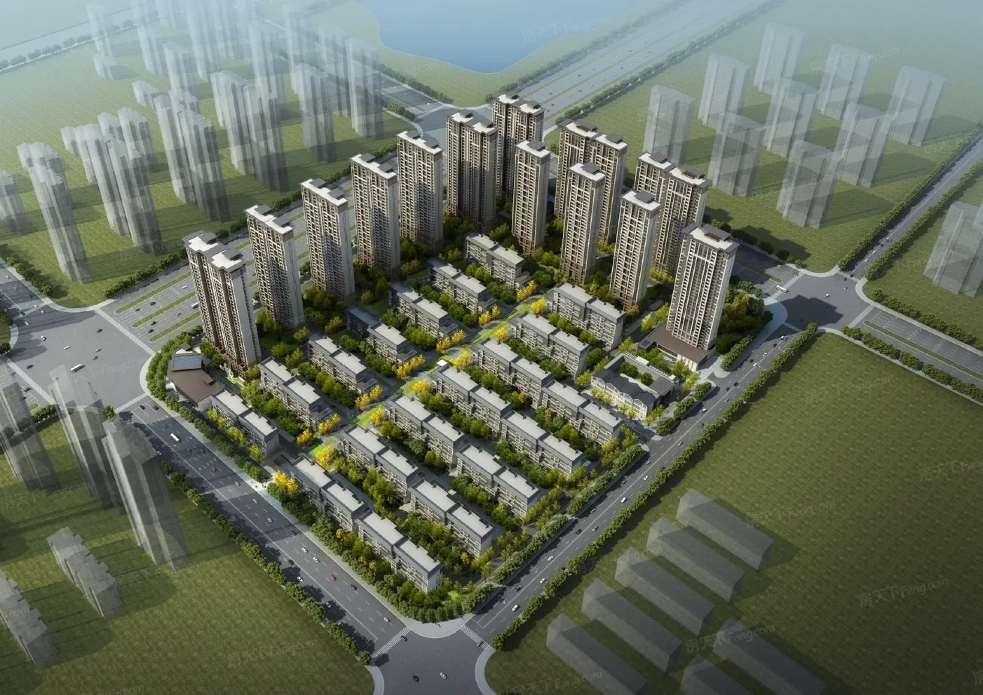 中建·观湖珑府效果图