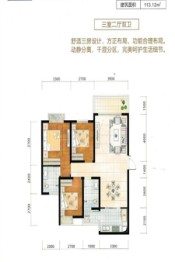 兴隆·枫丹白鹭城市花园3室2厅2卫建面113.12㎡