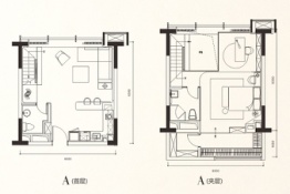 中交汇通中心1室1厅1厨2卫建面52.40㎡