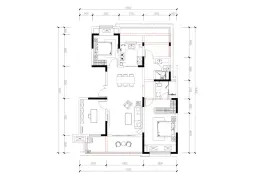 融创国际度假区3室2厅1厨2卫建面137.00㎡