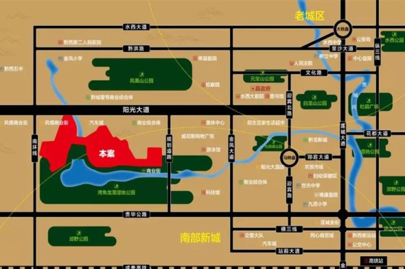 丰业香缇湾交通图