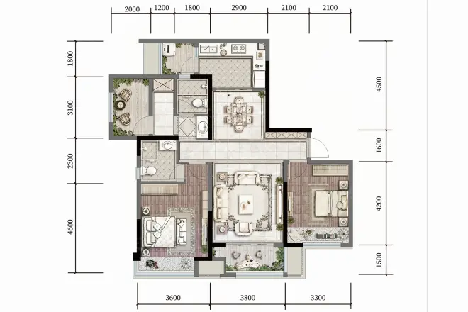金融街融府户型图