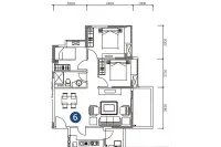 9栋建面91.78平06户型