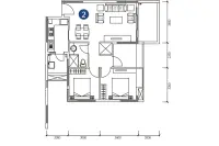 4栋建面86.18平02户型