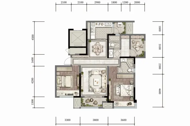 金融街融府户型图