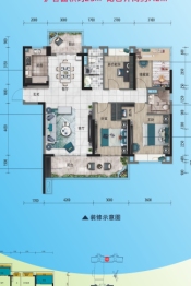 碧桂园·华新时代4室2厅1厨2卫建面132.36㎡