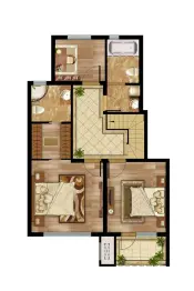 远洋晨曦里4室2厅1厨3卫建面128.0㎡