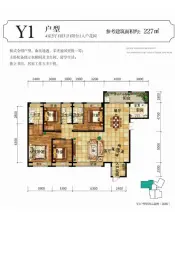 大理惠丰瑞城4室2厅1厨3卫建面227.0㎡