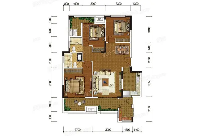 君临南山崇德府户型图