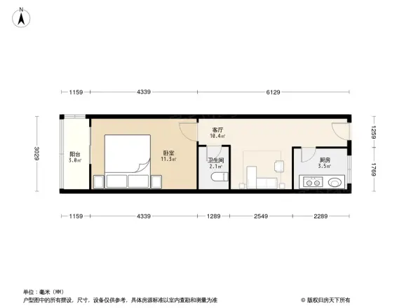 垂杨柳北里户型图