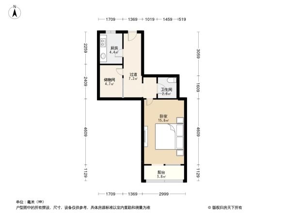 石佛营东里105号院户型图