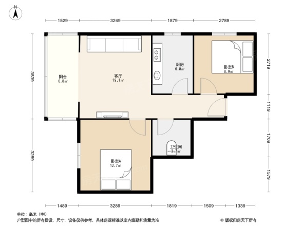 海户西里34号院户型图