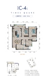 芸峰·珞璜时代广场C4户型图