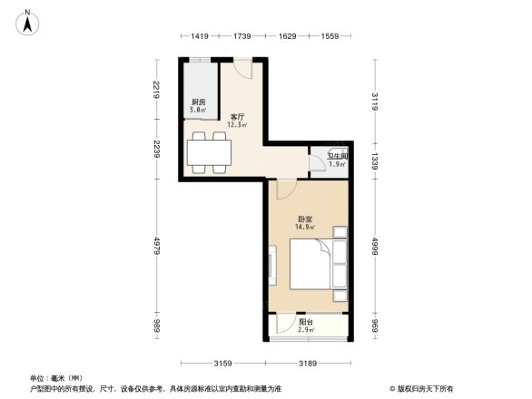 石佛营东里105号院户型图