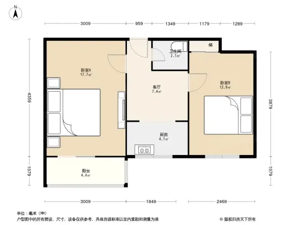 稻香园西里户型图