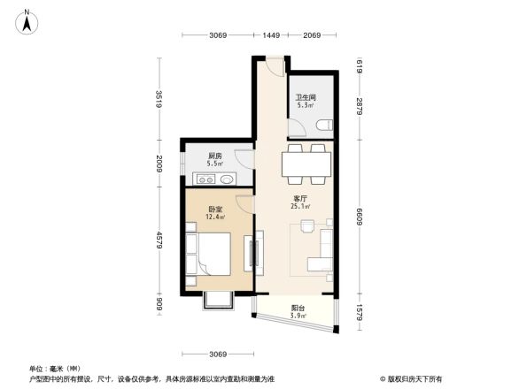 新新公寓户型图