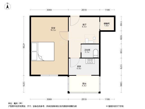 双榆树西里户型图