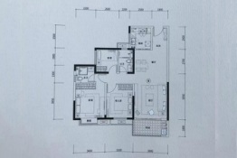 保利茉莉公馆3室2厅1厨2卫建面116.00㎡