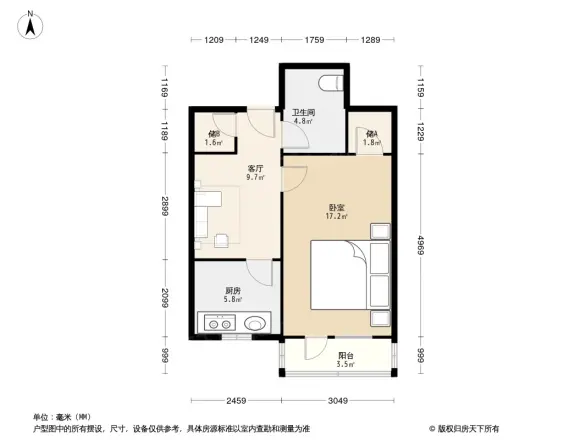 双榆树西里户型图