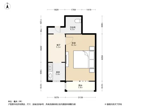 双榆树西里户型图