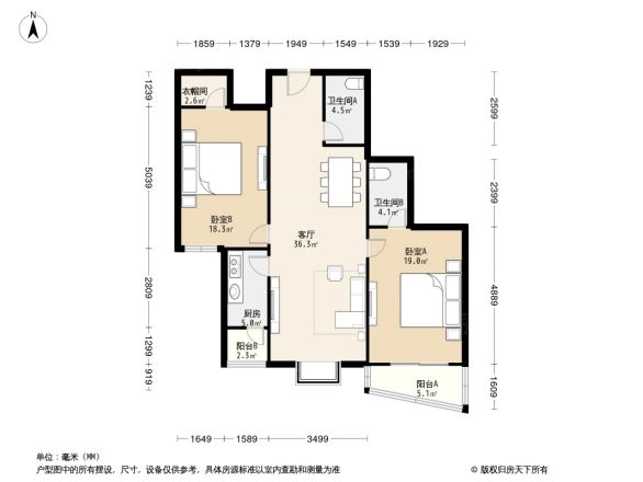 新新公寓户型图