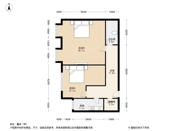 蓝筹名座户型图