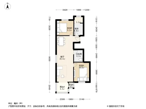 上地佳园户型图