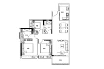 越秀·滨湖悦府二期B3栋建面95-99平02户型