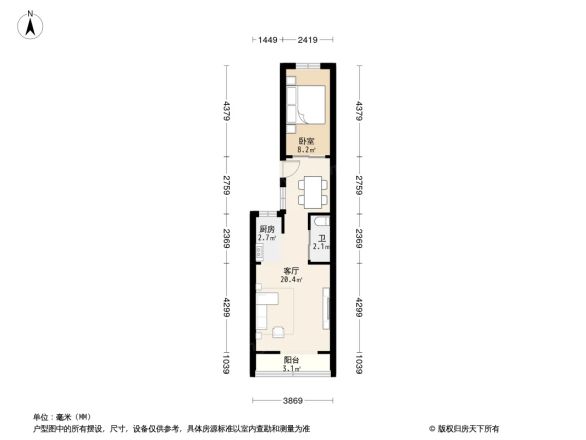 葛布店北里户型图