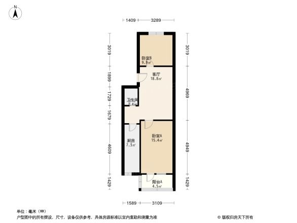 通州滨河小区户型图