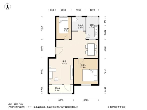 复兴里小区户型图