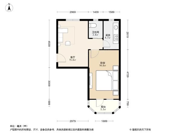葛布店北里户型图