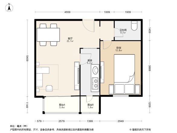 龙博苑一区户型图