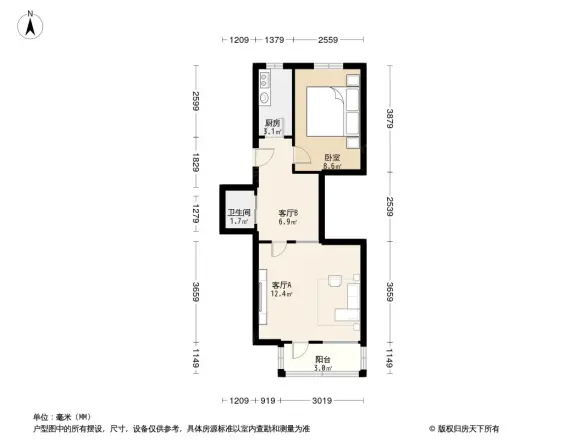 西罗园南里户型图