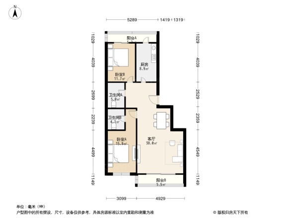 天竺花园户型图