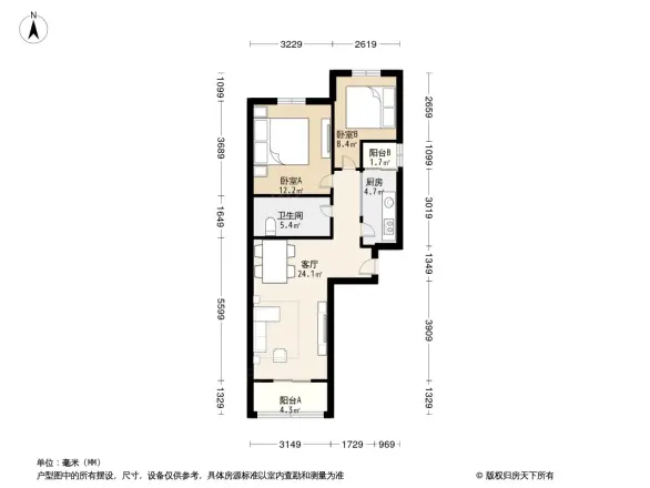 龙博苑一区户型图