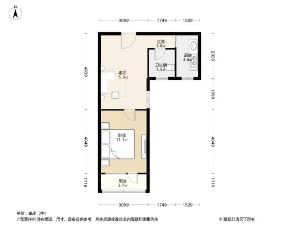 胜古北里户型图